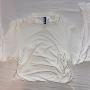 Backless H&M white top